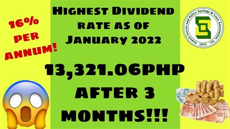 afpslai dividend computation|Highest Dividend Rate in the Philippines AFPSLAI exclusive.